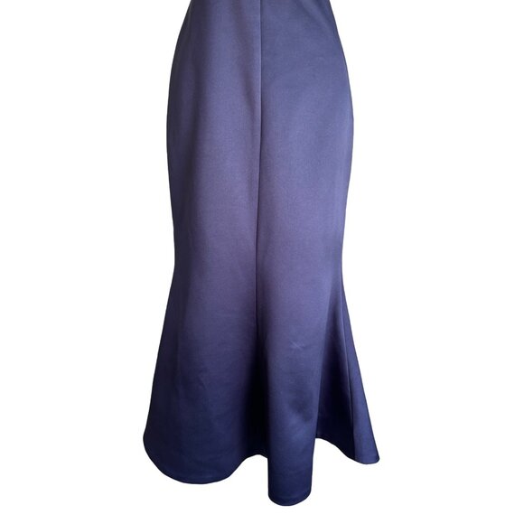 Elliatt Formal Dress Navy Satin Mermaid Revolve Size Small Fitted NWT - Picture 3 of 13